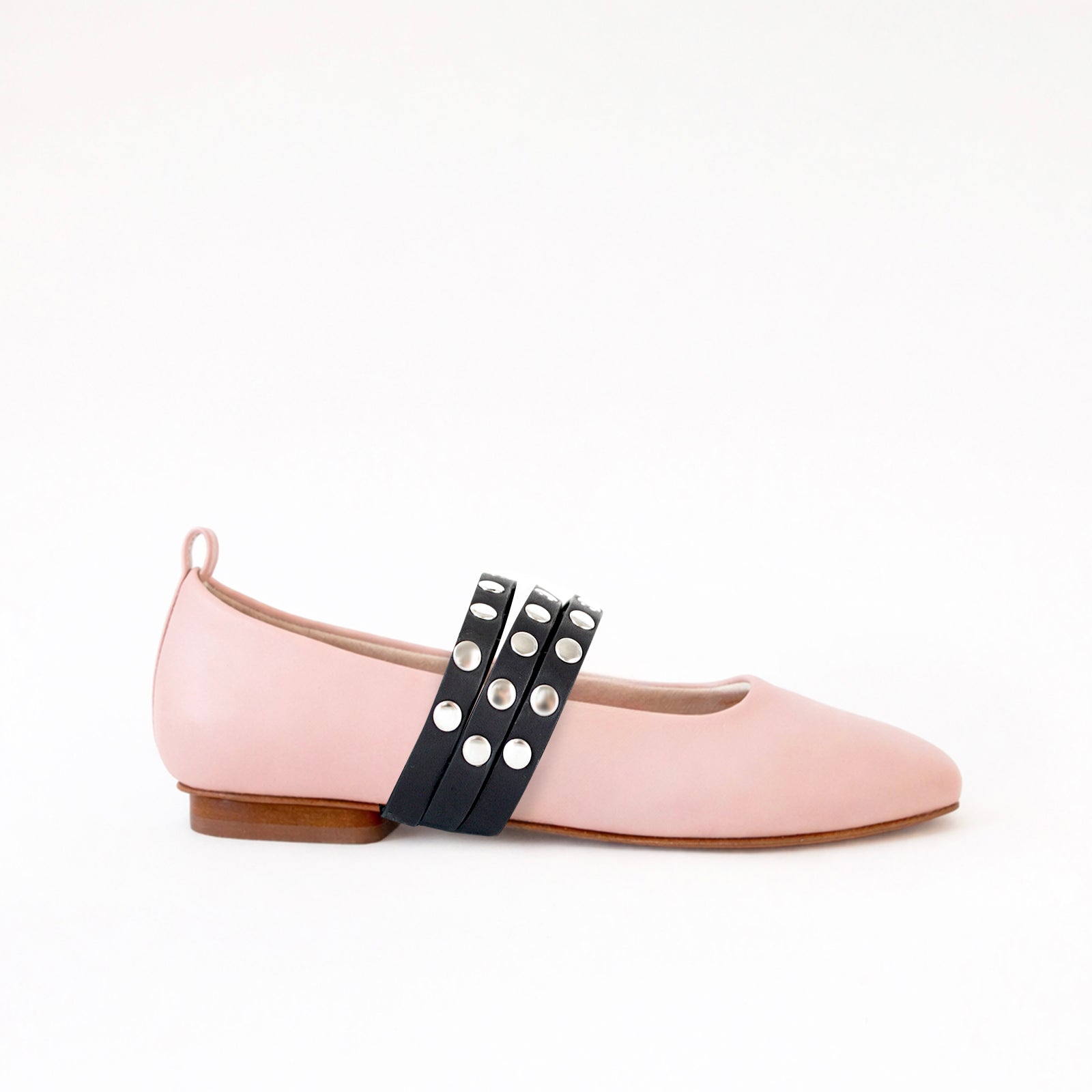 Rose - Black Triple Studs Straps