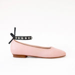 Rose - Silver Studs Black Ankle