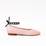 Rose - Silver Studs Black Ankle