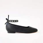 Black- Silver Studs Black Ankle