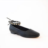 Black Ballet Swap Golden Studs Black Ankle