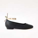 Black- Golden Studs Cream Ankle
