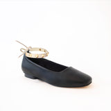 Black Ballet Swap Golden Studs Cream Ankle