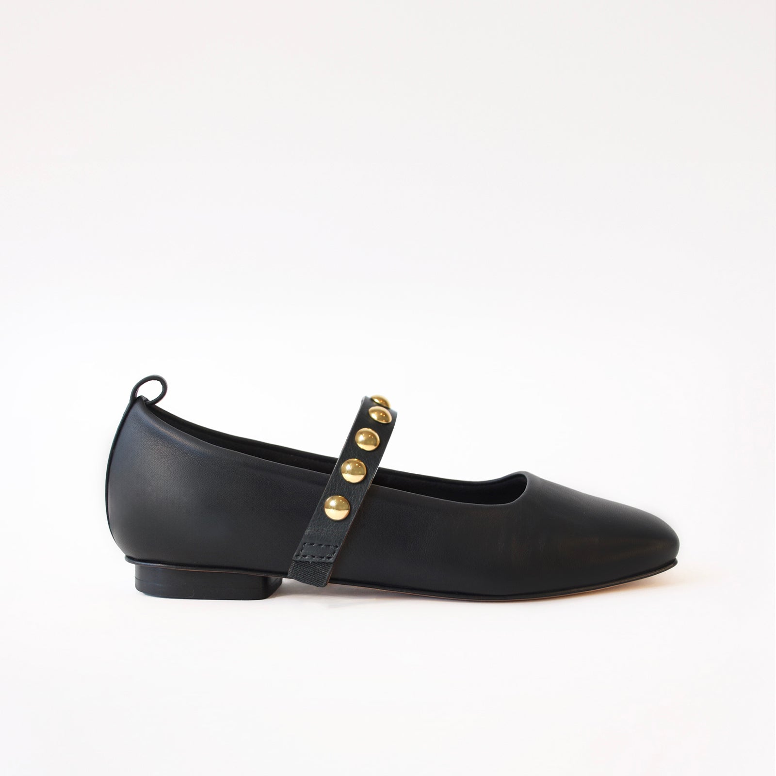 Black- Golden Studs Black Middle