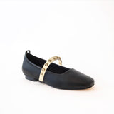 Black Ballet Swap Golden Studs Cream