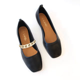 Black Ballet Swap Golden Studs Cream