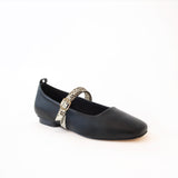 Black Ballet Swap Snake Fivela Ivory