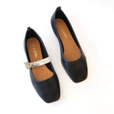 Black Ballet Swap Snake Fivela Ivory