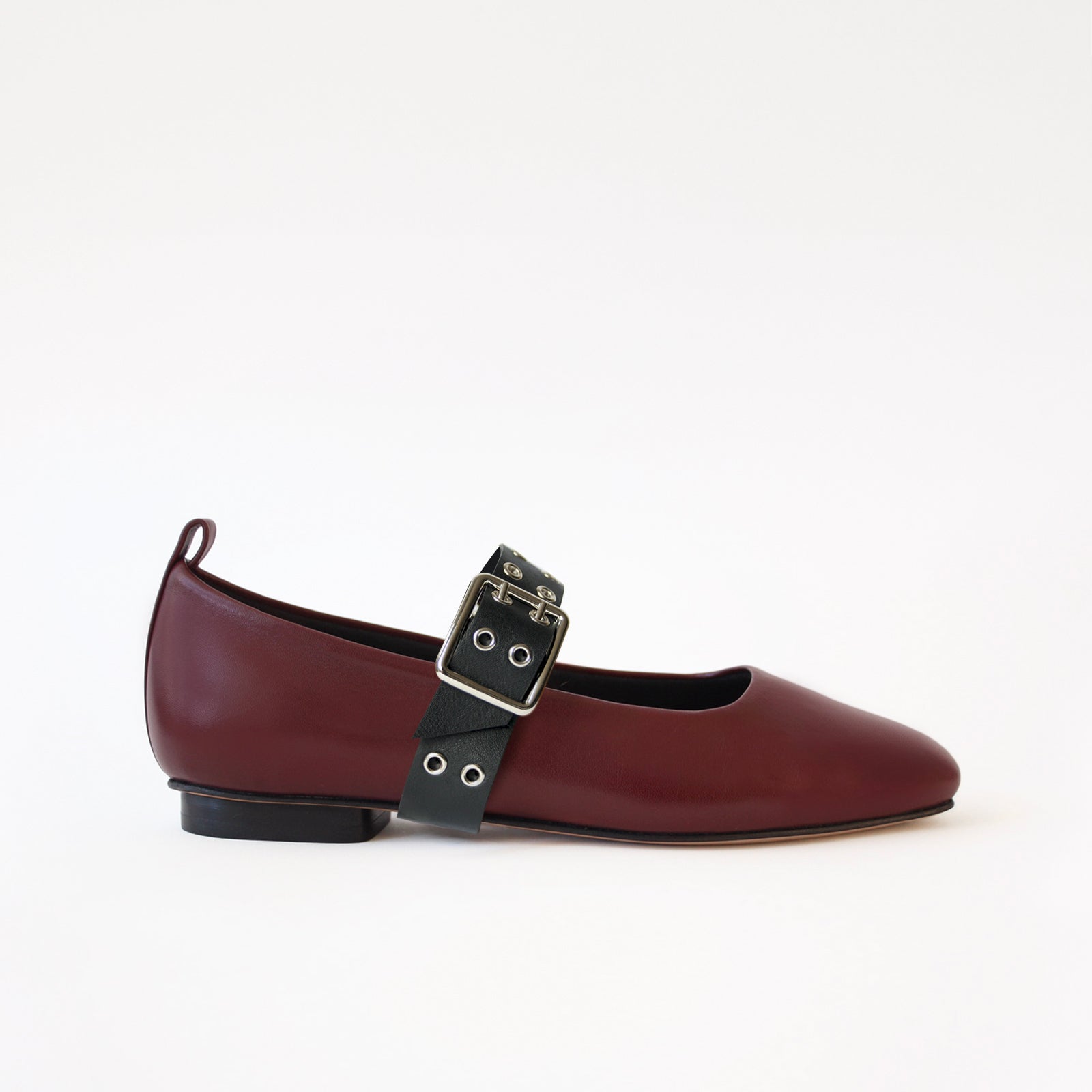Burgundy - Black Buckle