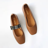 Caramel Ballet Swap Buckle Black