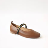 Caramel Ballet Swap Golden Studs Black
