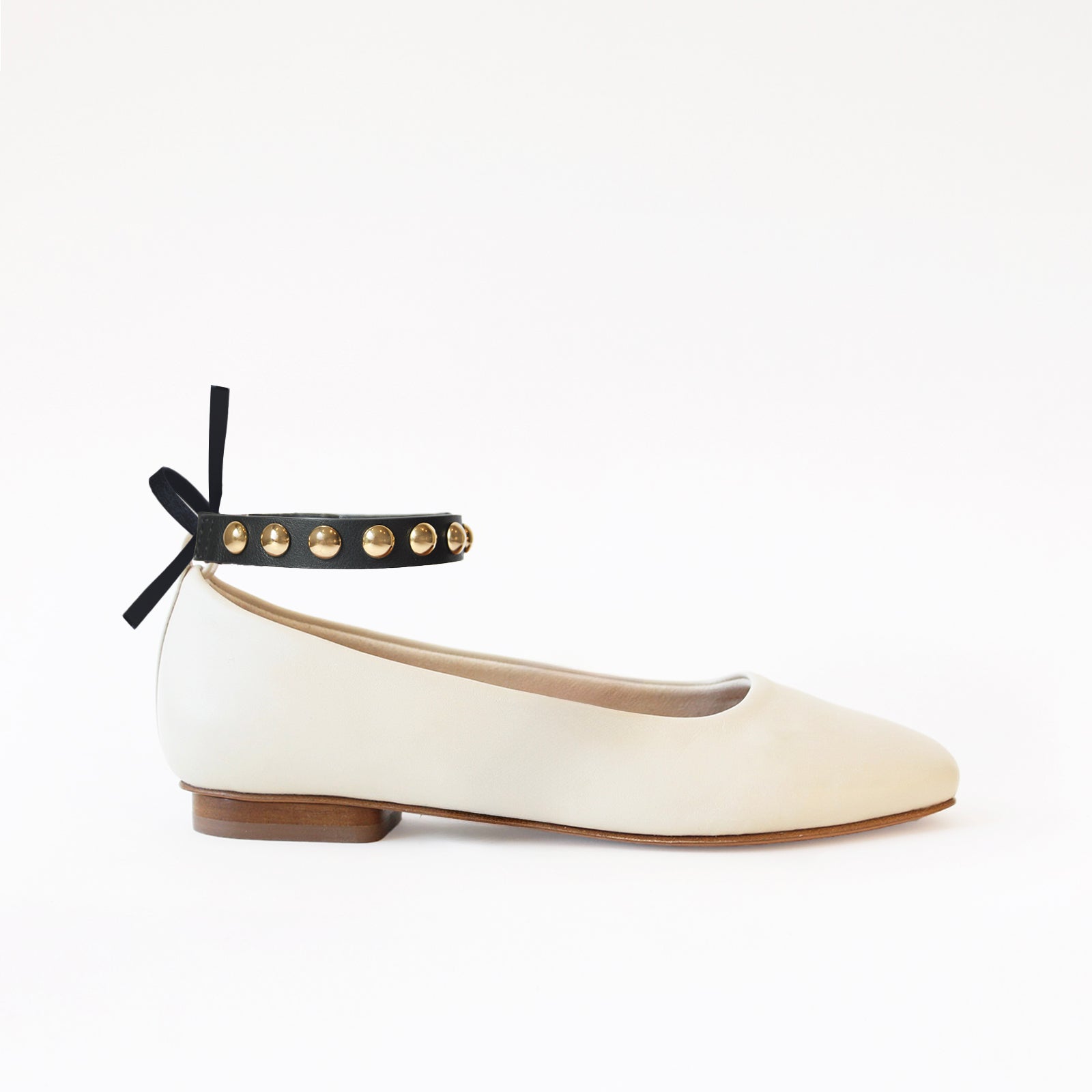 OffWhite - Golden Studs Black Ankle