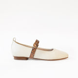 Off White Ballet Swap Snake Fivela Brown