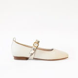 Off White Ballet Swap Snake Fivela Ivory