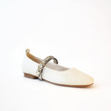 Off White Ballet Swap Snake Fivela Ivory
