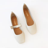 Off White Ballet Swap Snake Fivela Ivory