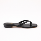 Black Thongs Swap Sandal