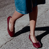 Burgundy Ballet Swap Golden Anklets