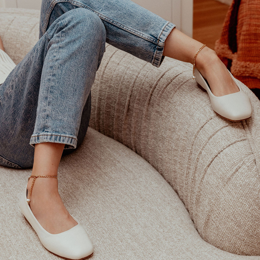 Off White Ballet Swap Golden Anklets