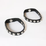 Silver Studs Black
