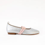 Silver - Rose Leather Double Straps