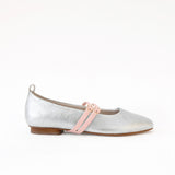 Silver - Rose Leather Double Straps