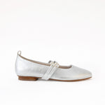 Silver - Silver Leather Double Straps