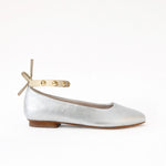 Silver - Golden Studs Cream Ankle