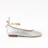 Silver - Golden Studs Cream Ankle