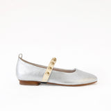Silver - Golden Studs Cream Middle