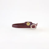 Burgundy Ballet Flats — Leopard