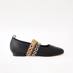 Black - Double Ilhos Black & Camel